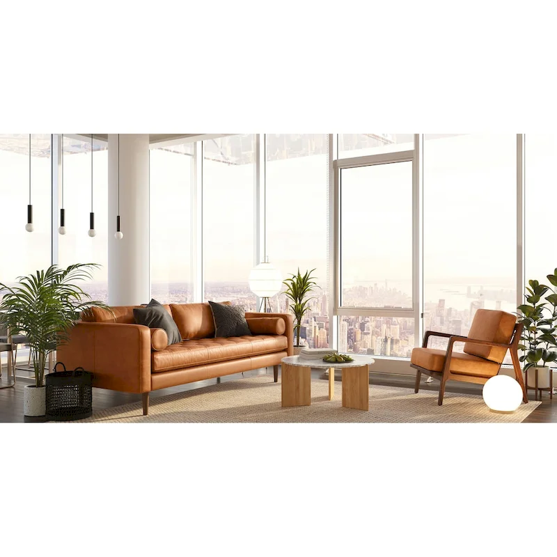 Poly & Bark Napa 88.5 Sofa - Genuine Italian Leather
