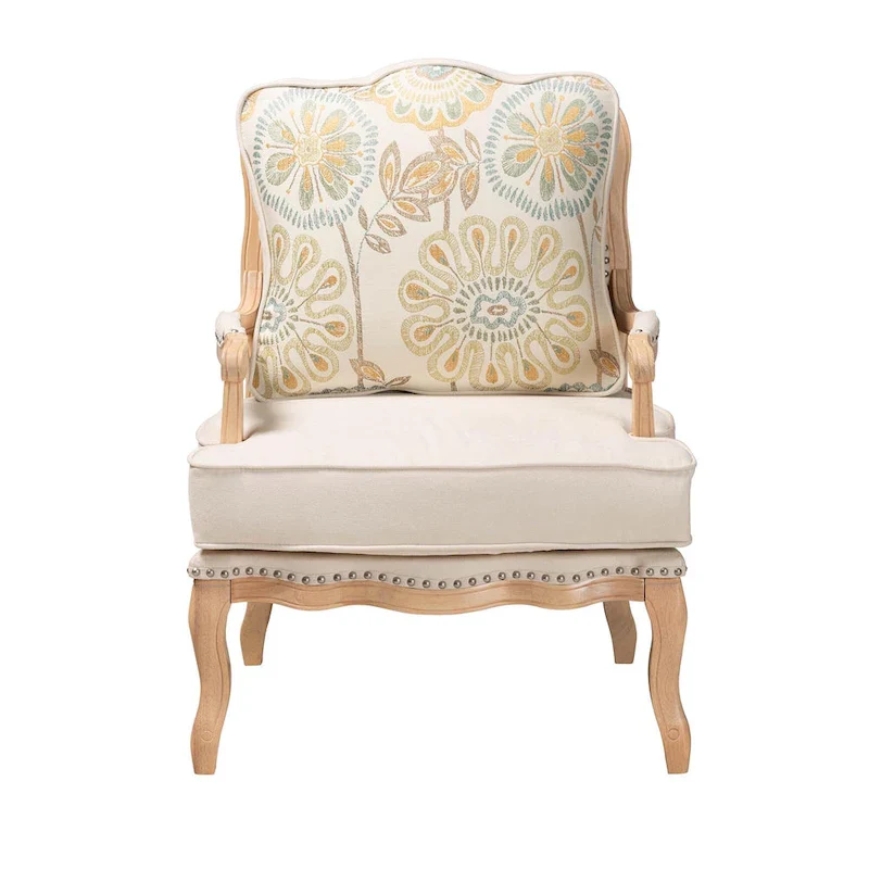 Andre Traditional Wood Accent Chair