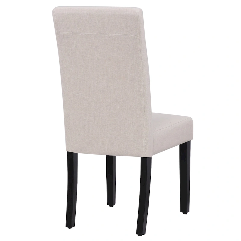 Grandview Upholstered Linen Fabric Dining Chair (Set of 2)