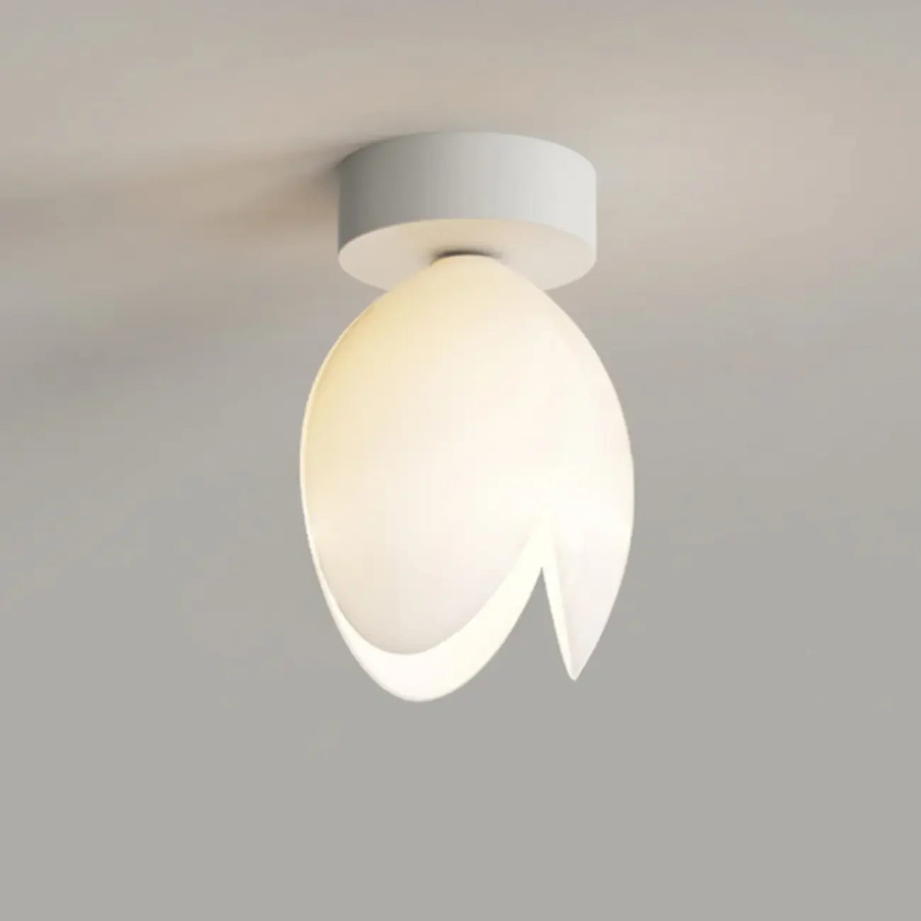 Elegant Mini Floral Resin Ceiling Light for Living Room