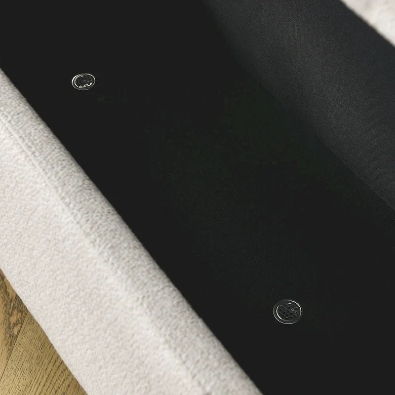 Chenille Upholstered Bench