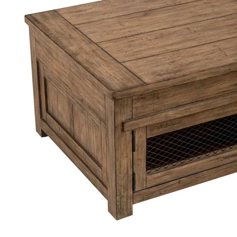 Pinebrook Ridge Weathered Toffee Lift Top Cocktail Table