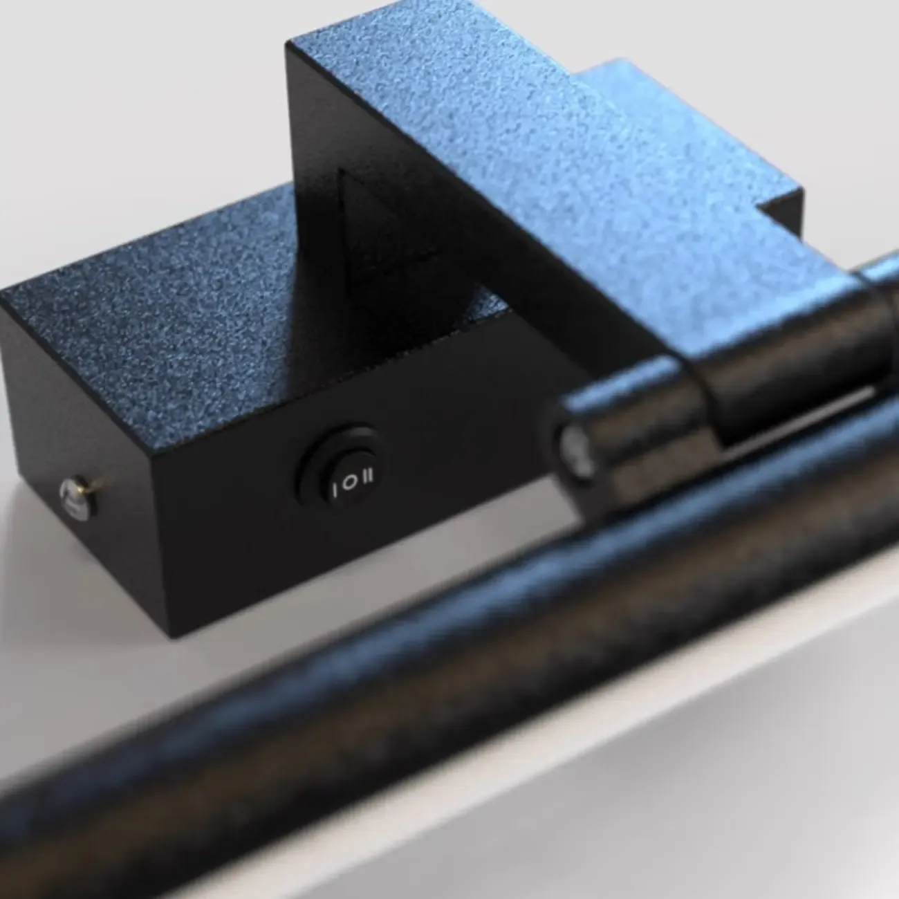 Modern Black Sleek Tubular LED Vanity Light