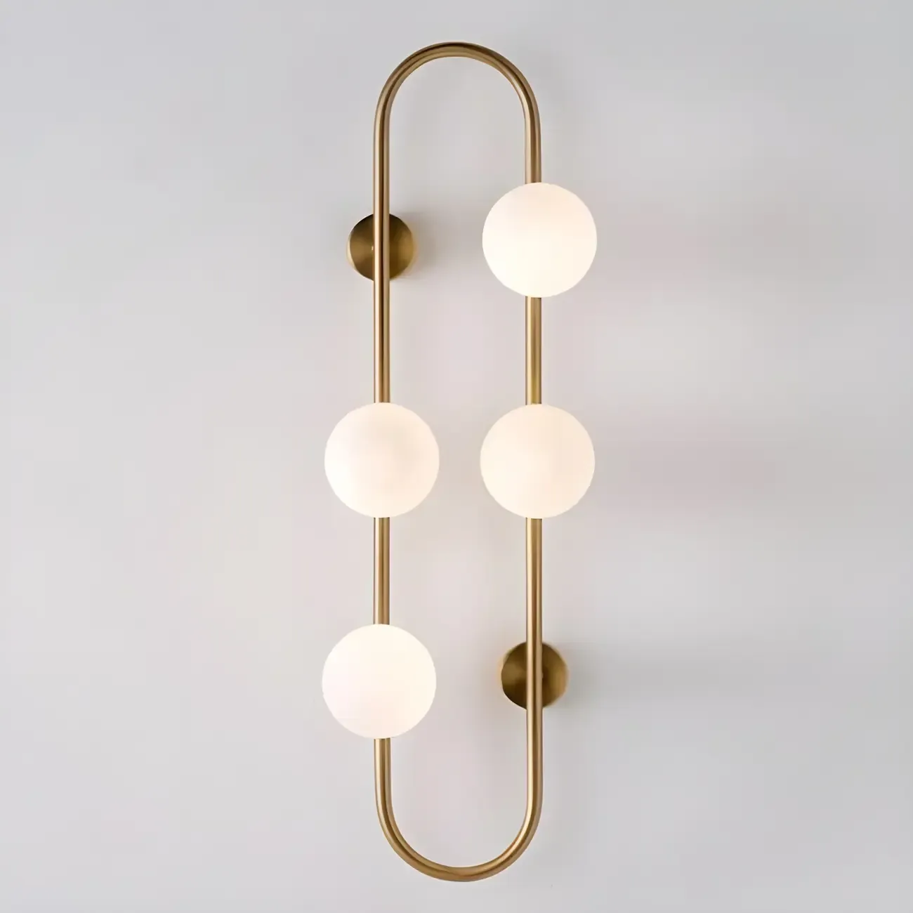 Elegant Gold 4-Light Oval Ball Wall Sconce Light Fixture