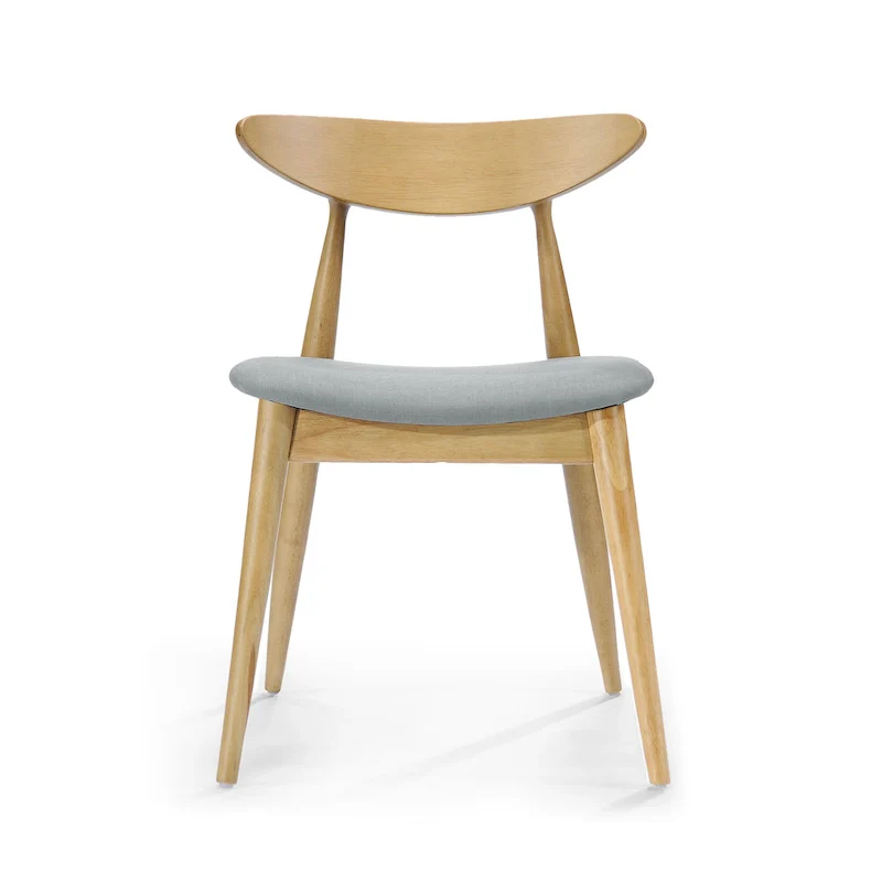 Barron Mid-Century Modern Dining Chairs (Set of 2) by Christopher Knight Home - 22.50   W x 19.75   L x 28.75   H