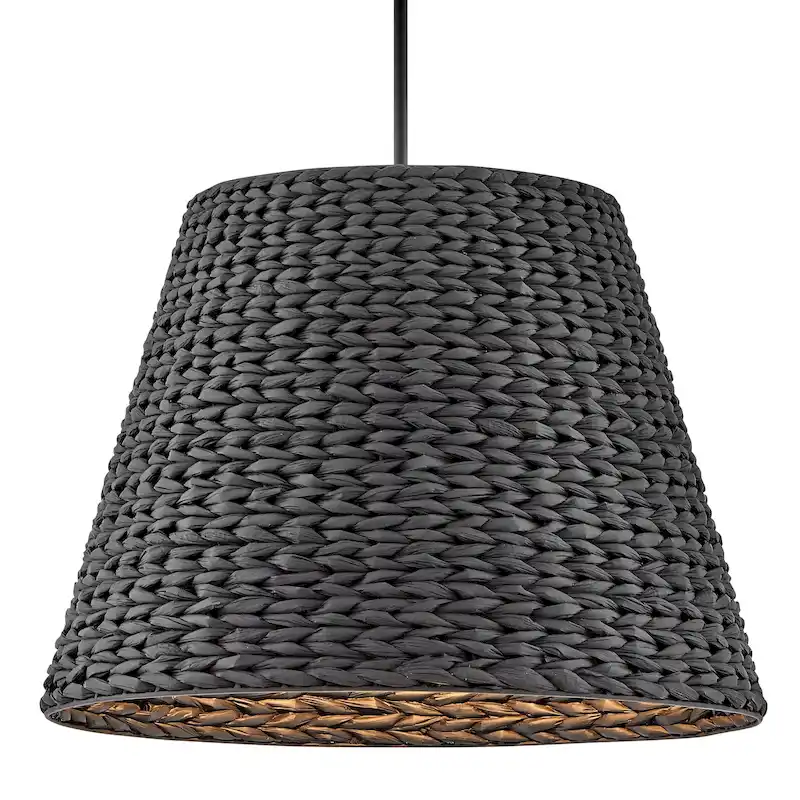 Hinkley Lighting 43224 Seabrook 24  Wide Pendant with Woven Seagrass