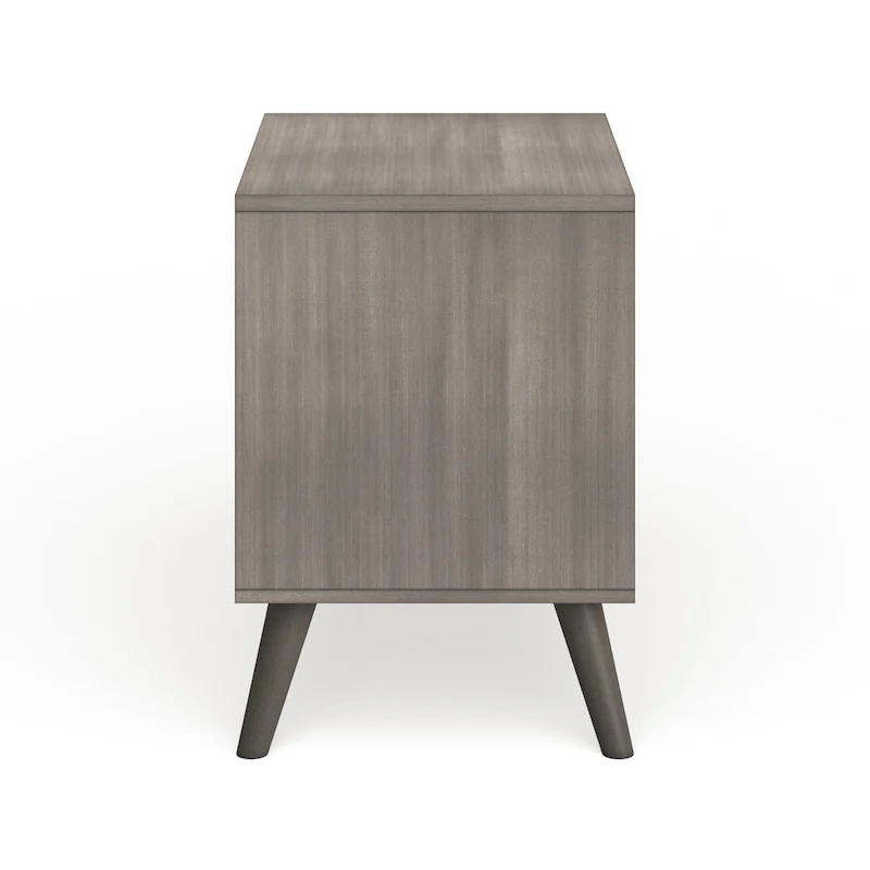 Bodo Mid-century Modern Wood 2-Drawer Nightstand by Carson Carrington