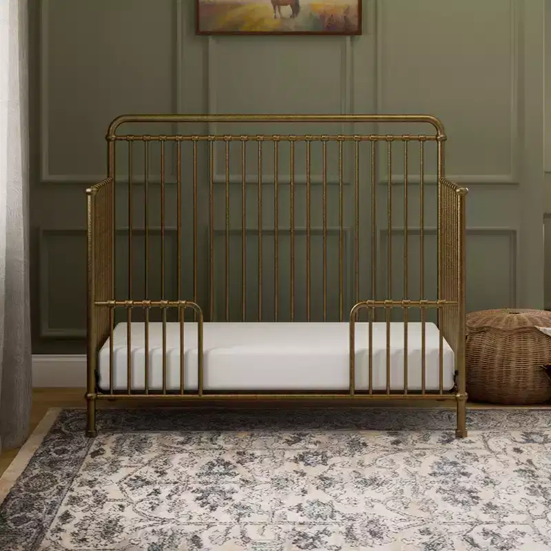 4-in-1 Convertible Metal Crib
