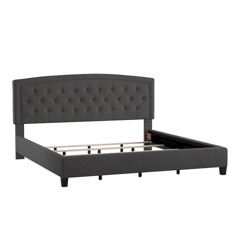 Fontana Adjustable Diamond-tufted Arched Back Bed by iNSPIRE Q Classic
