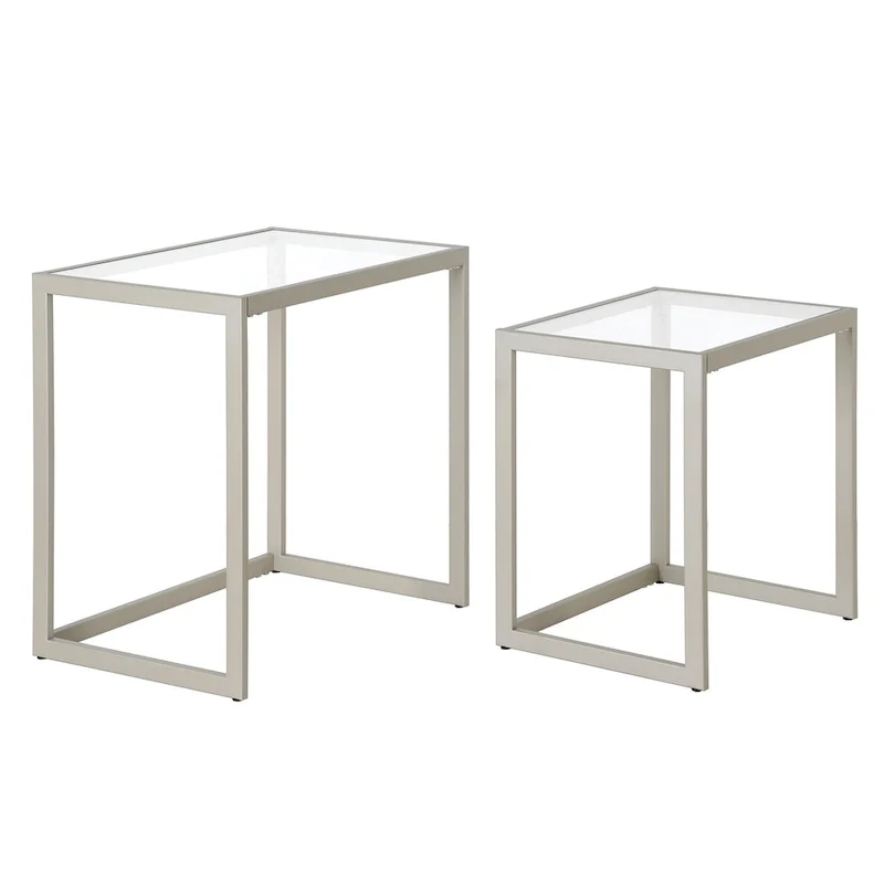 Rocco Rectangular Nested Side Table - 22 Wide