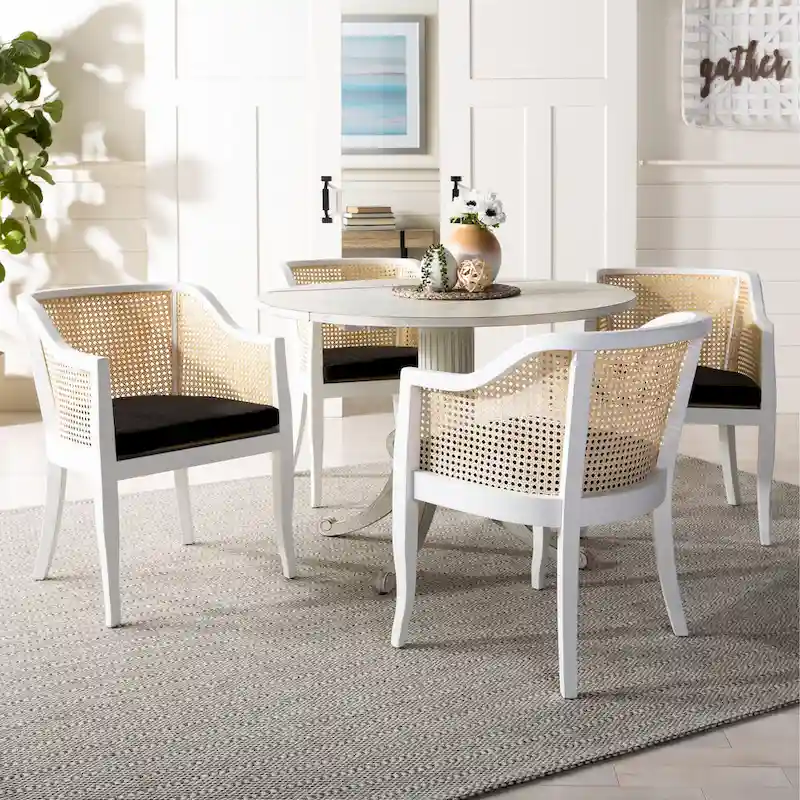 SAFAVIEH Velva Cane Dining Chair - 23.8 x 23.2 x 32.1 - 24Wx23Dx32H