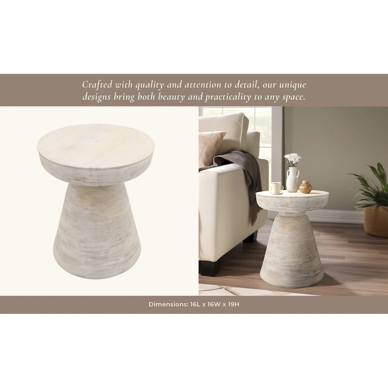 Wood, 19 Side Table, Black