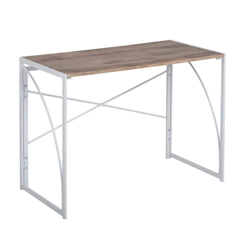 HomyLin 39  Simple Folding Study Writing Desk, No Assembly Required
