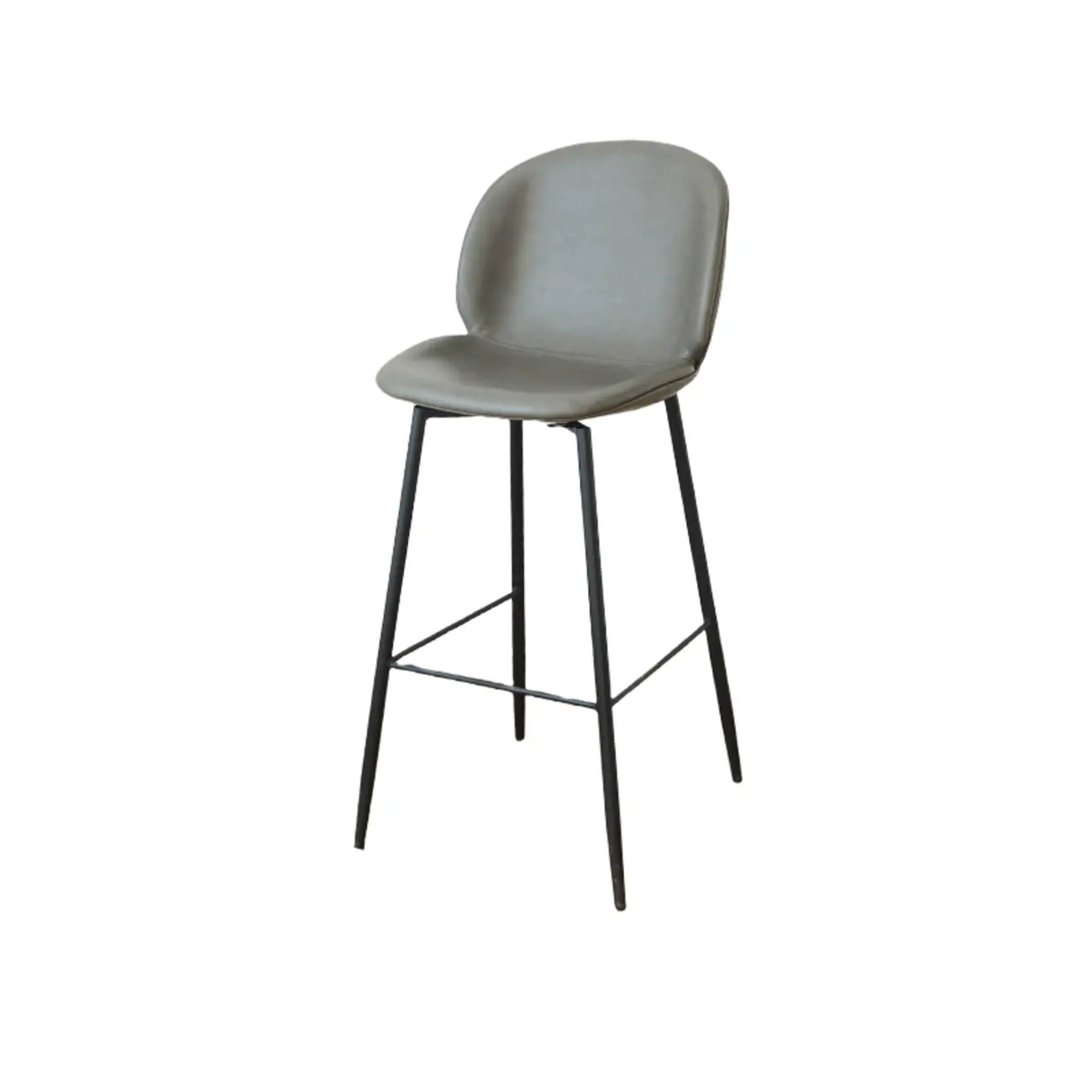 Mid-century Modern Bucket Upholstered Bar Stools