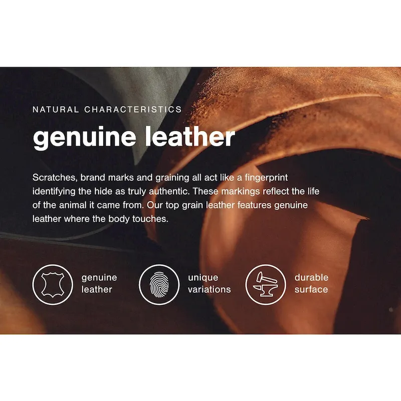 Signature Design by Ashley Puckman Mid Century Modern Leather Accent Chair - 29  W x 31.5  D x 34.25  H