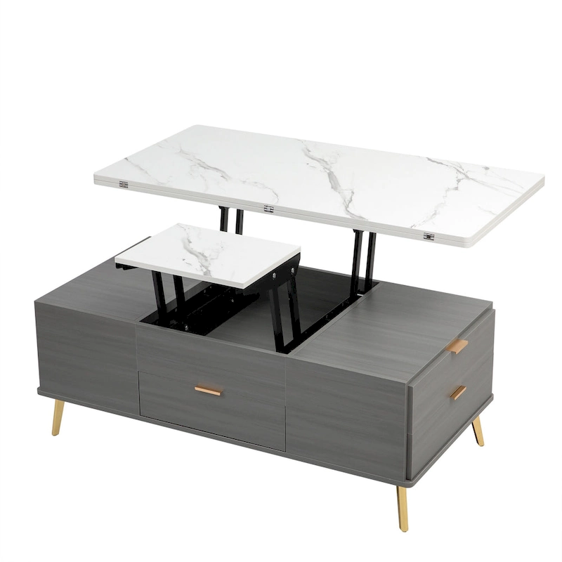 Lift Top Coffee Table Multi Functional Table with Drawers