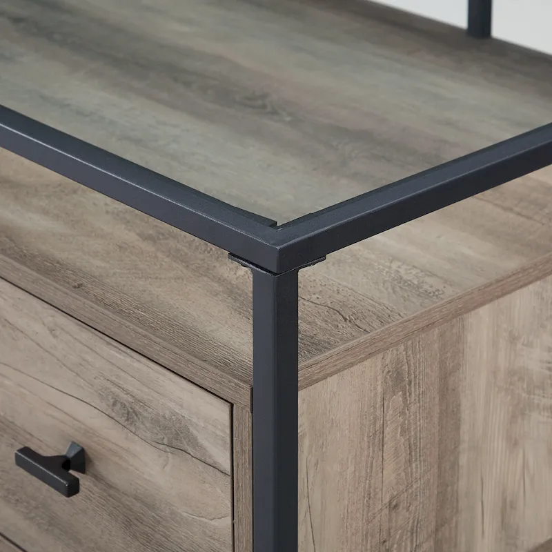 Middlebrook 56-inch Glass Top Writing Desk