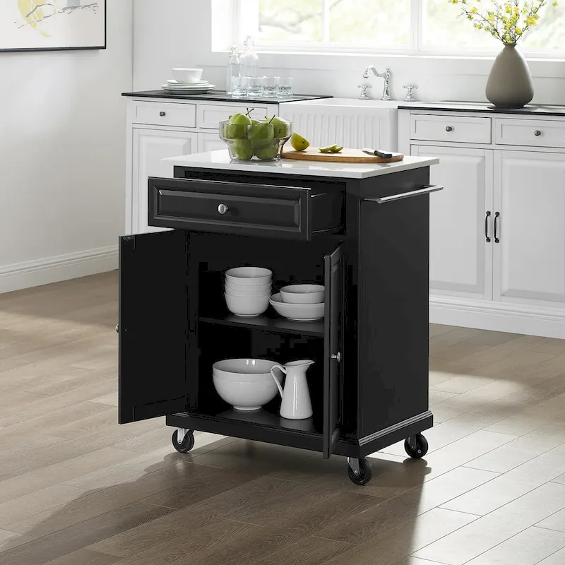 Crosley Portable Granite Top Kitchen Cart - 31W x 18D x 35.5H