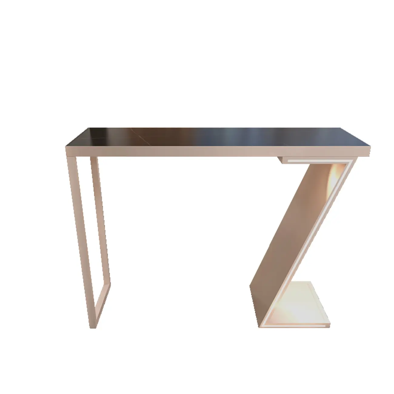 Modern Stone Top Metal Bar Tables