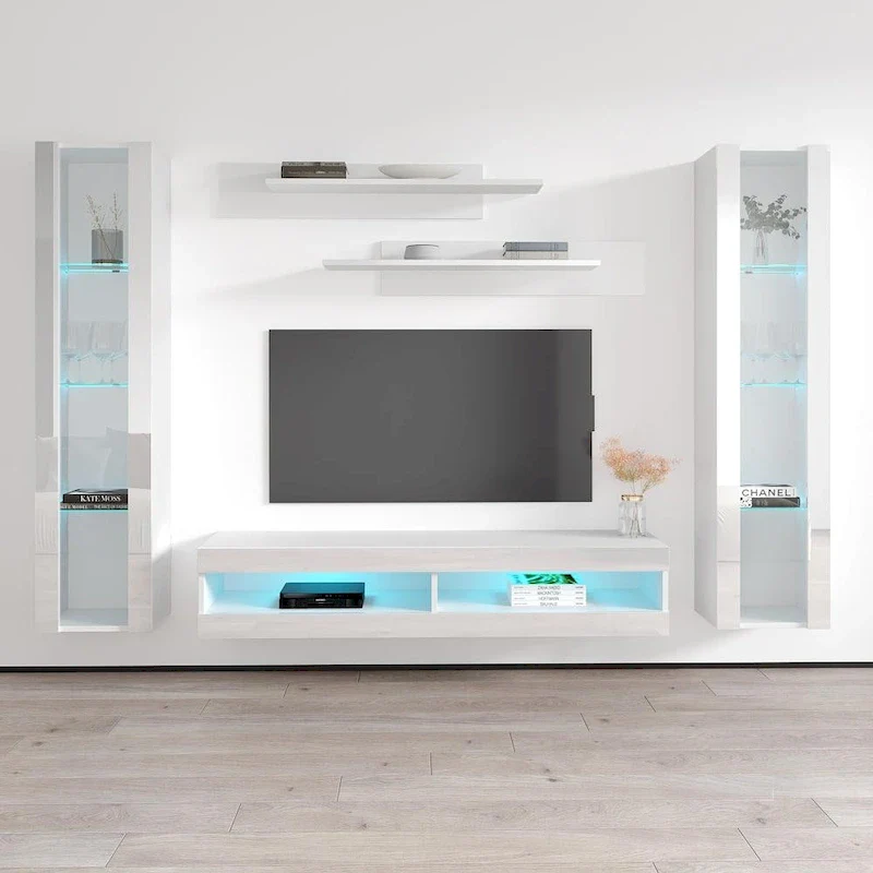 Fly AB2 34TV Wall Mounted Floating Modern Entertainment Center