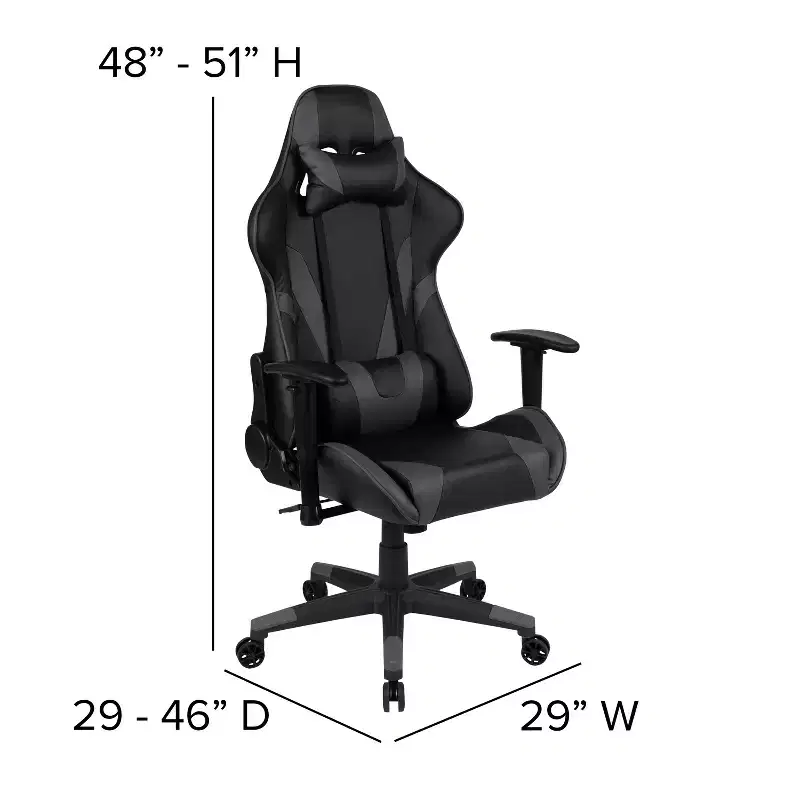 Flash Furniture Gaming Desk and Reclining Gaming Chair Set with Cup Holder and Headphone Hook