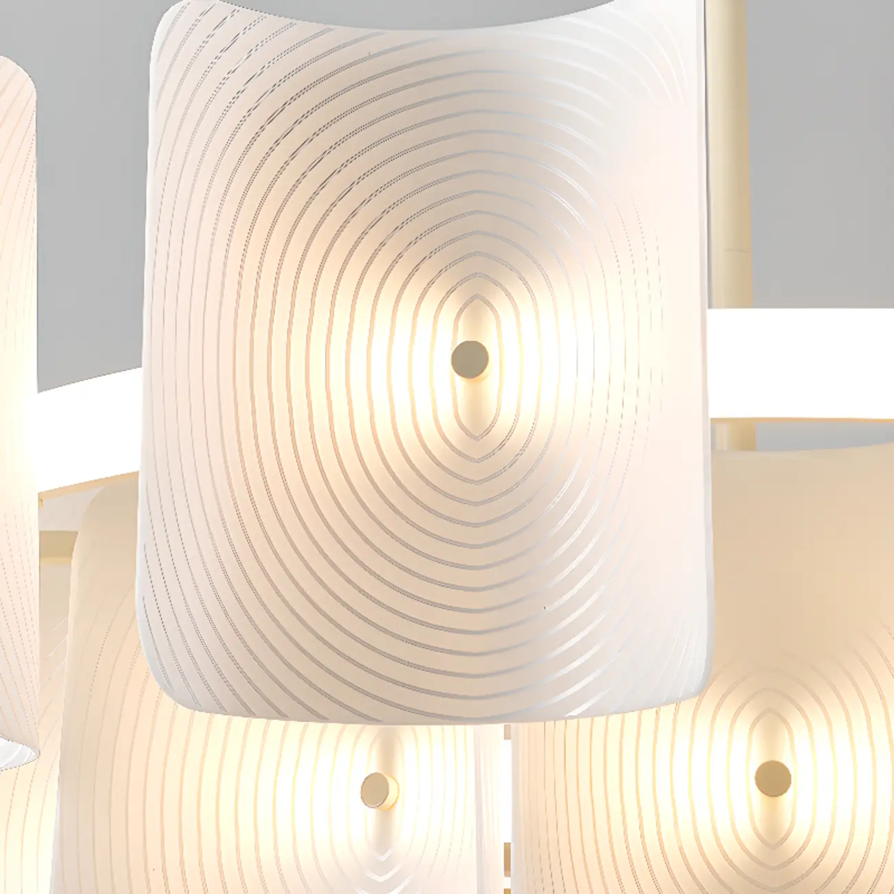 Modern LED Fingerprint Chandelier with Third-Gear Dimming