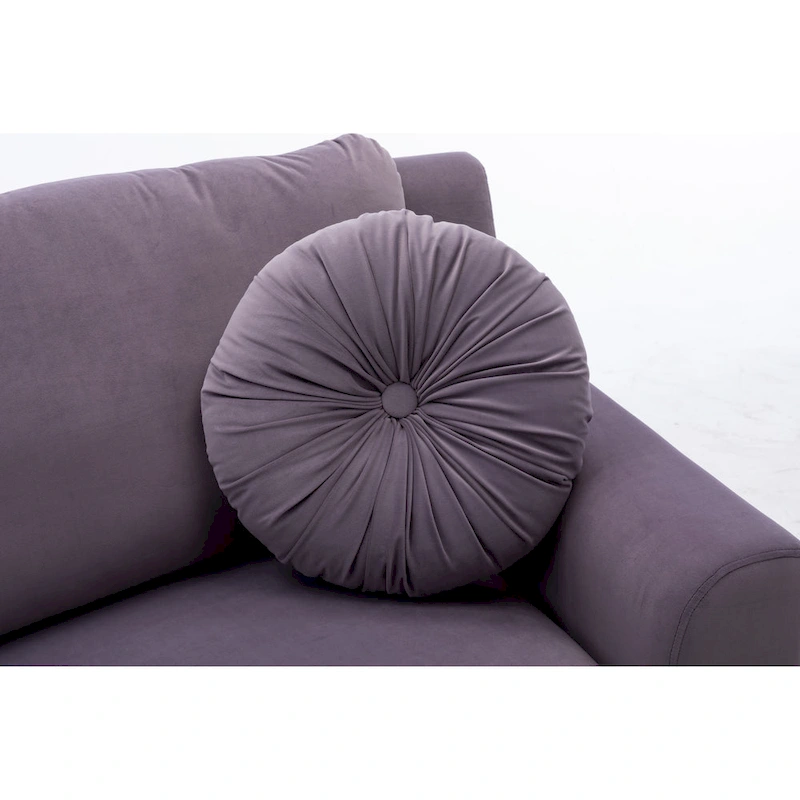 136  Velvet Semicircle couch Modular Curve Sectional Sofa