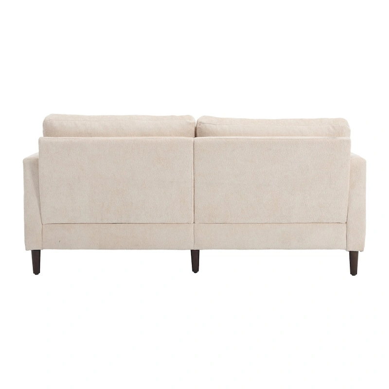 Modern Chenille Fabric Loveseat, 2-Seat Upholstered Loveseat Sofa