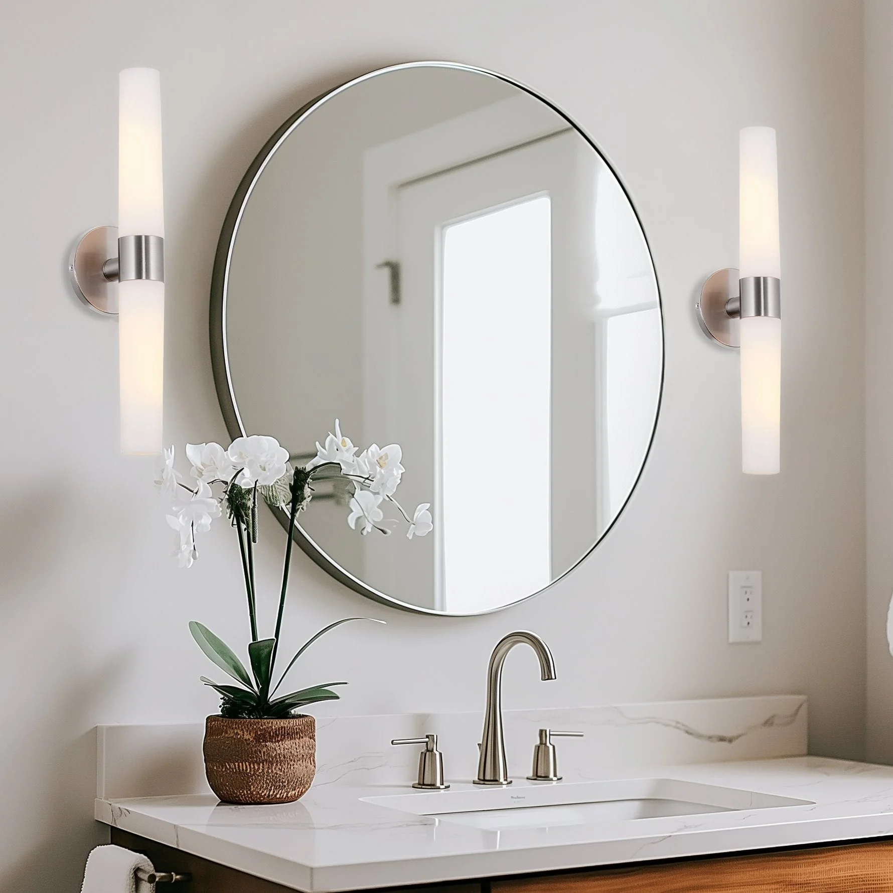 Duo 21 Modern Bathroom / Vanity Wall Sconce