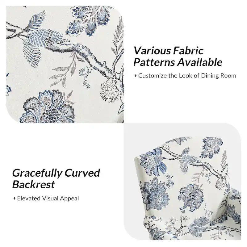 Alethea Upholstered Slipcover Arm Dining Chair with Soild Wood Legs by HULALA HOME