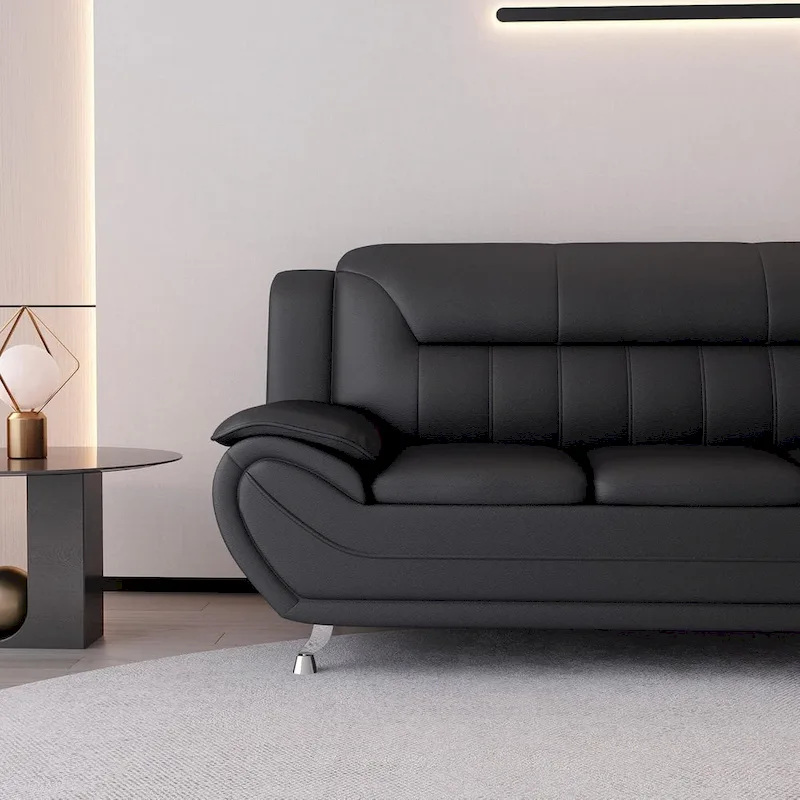 Sanuel 79.2 Faux Leather Pillow Top Arm Sofa