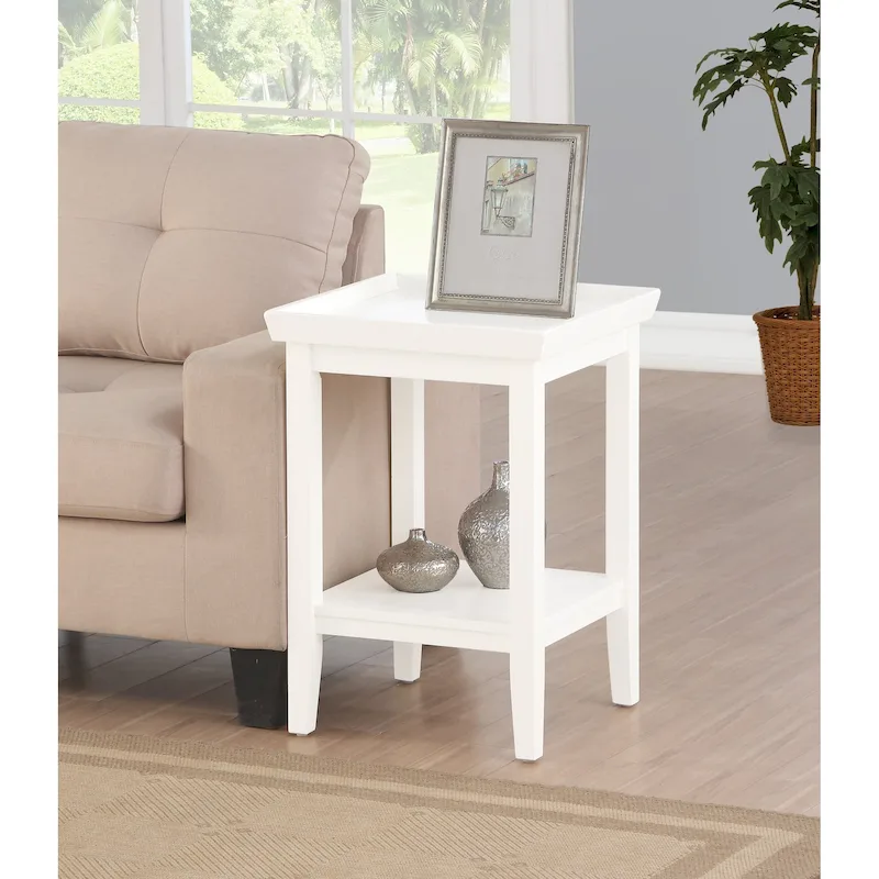 Convenience Concepts Ledgewood End Table with Shelf
