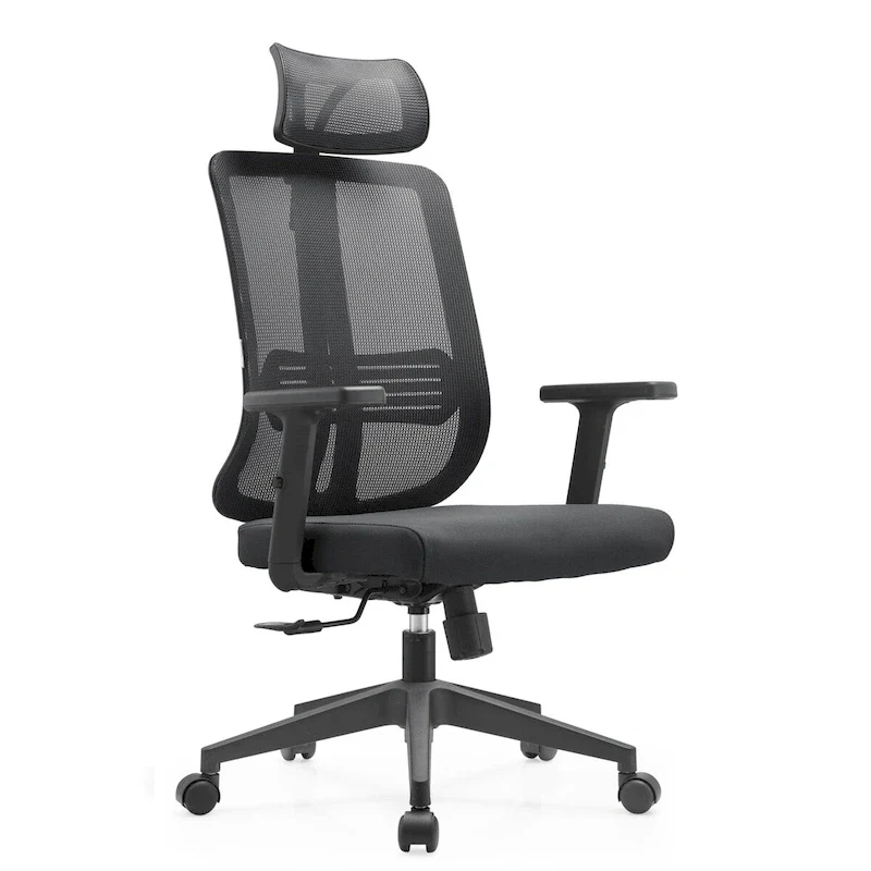 Adjustable Office Chair with Mesh Back and Headrest Nift Series by LeisureMod