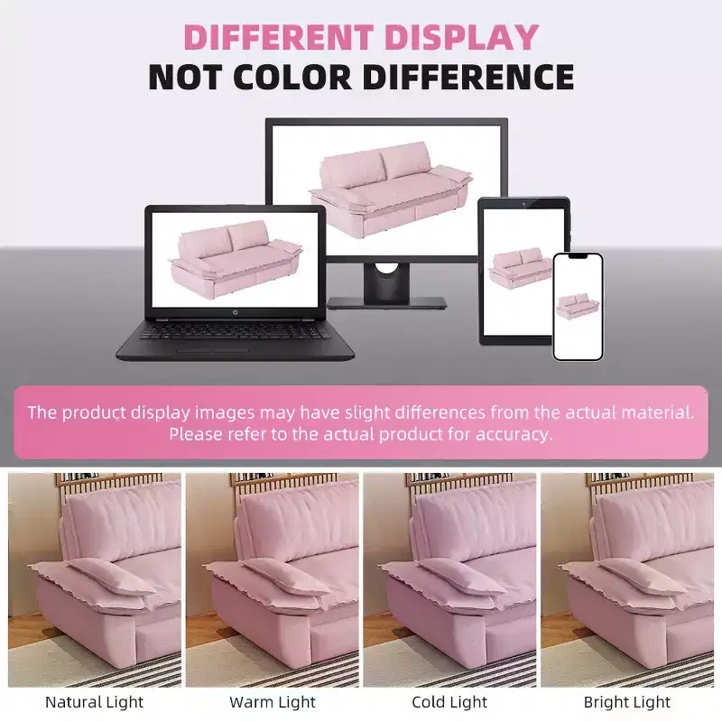 Whisen 3-in-1 Queen Velvet Sleeper Pull Out Sofa Bed, Convertible Loveseat Sofa Couch