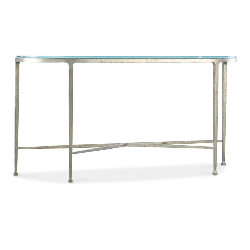 Hooker Furniture M14-80151-95 Cora 58 Wide Glass Top Iron Sofa Table