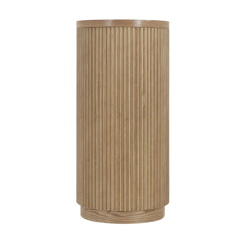 Modern Entryway Table (with Open Shelving and Elegant Wood Grain Design)