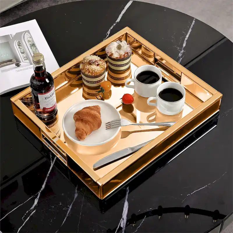 Mirror Glam Tray Decorative Tray