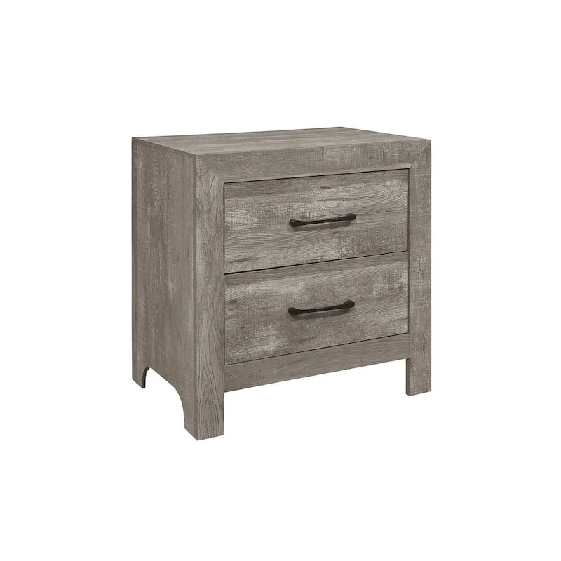 Tabina 3 Piece Gray Modern Panel Bedroom Set