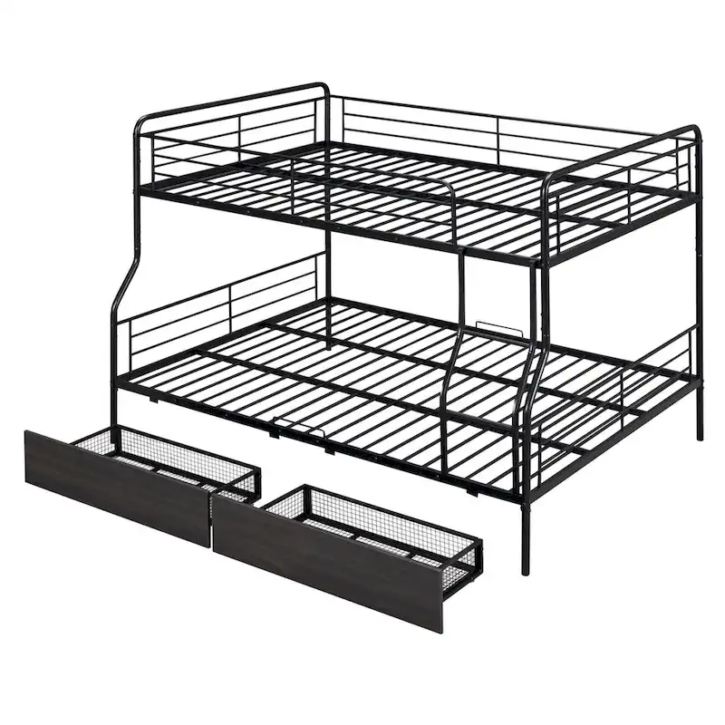 Merax Full XL Over Queen Metal Bunk Bed