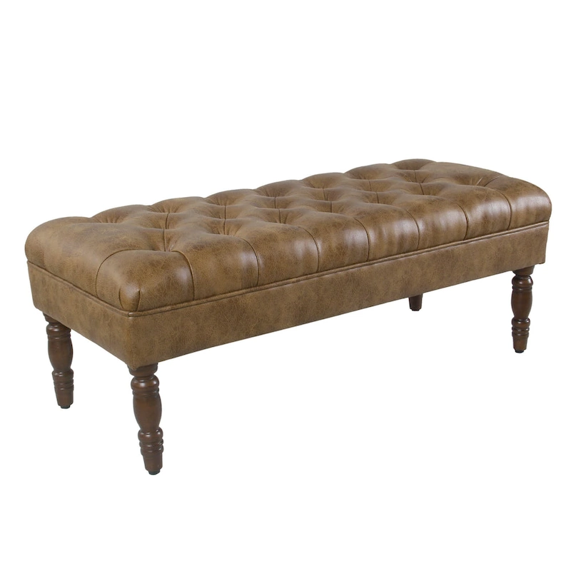 HomePop Classic Tufted top Upholstered Bench