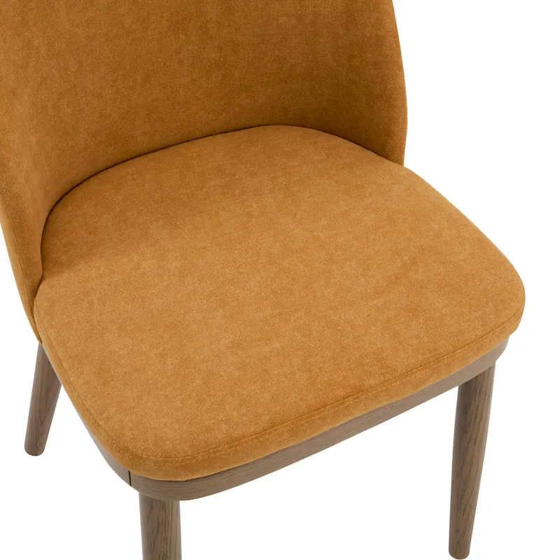 Fabric Upholstered Dining Chairs (Set of 2)