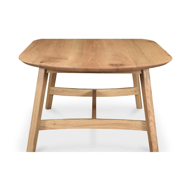 Aurelle Home Tyier Mid-Century Modern Solid Oak Coffee Table - 54 W x 17 H x 28 D