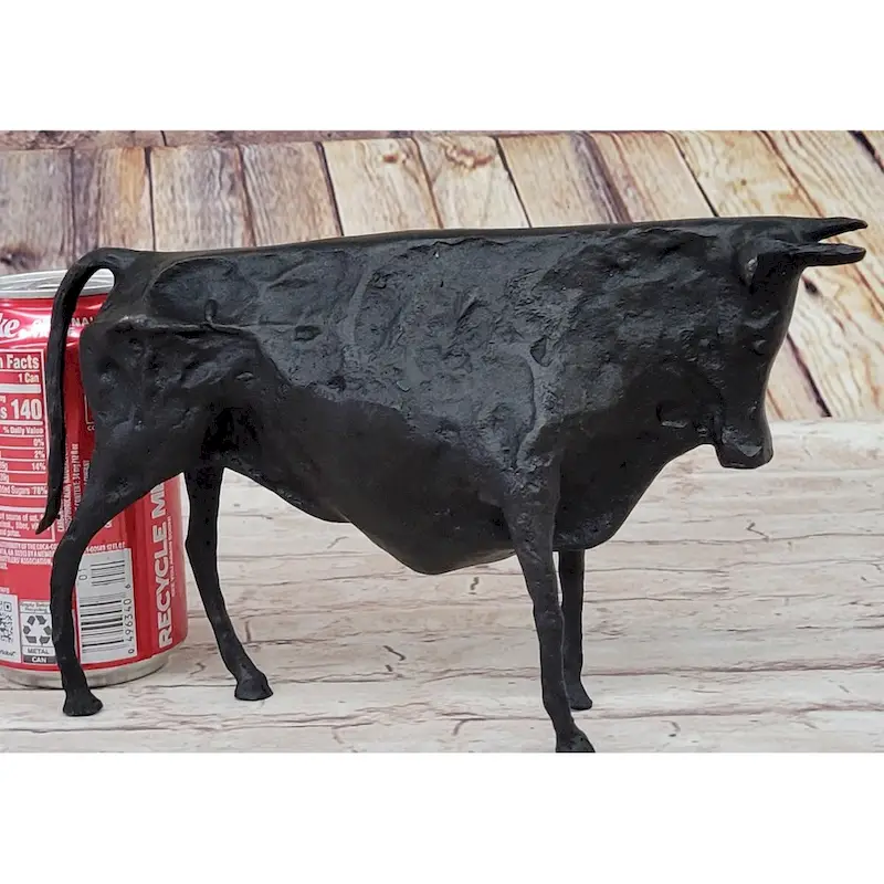 Modern Art Pico Bronze Bull Statue Cubist Figure Sculpture El Toro Black Sale