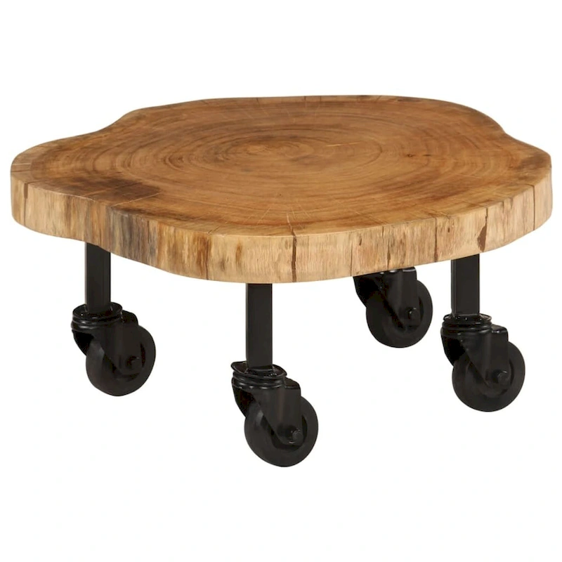 vidaXL Coffee Table Solid Wood Acacia 23.6 x21.7 x9.8
