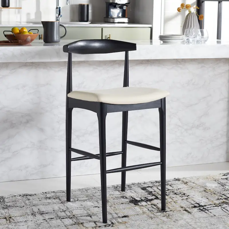 SAFAVIEH Miranda Retro 30-inch Bar Stool - 22 In. W x 21 In. D x 42 In. H - 22Wx21Dx42H