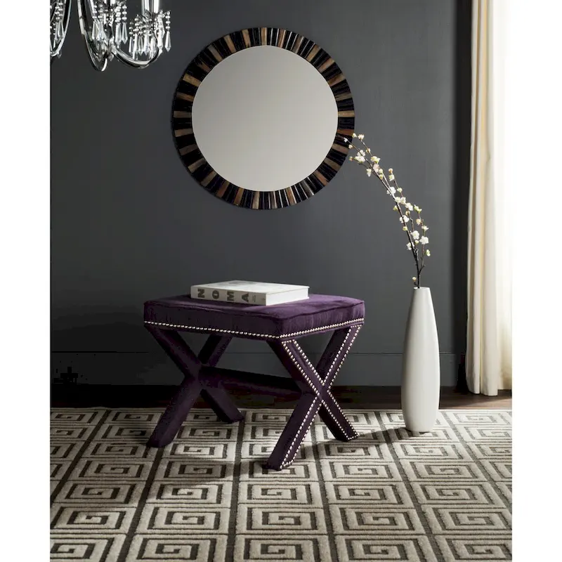 SAFAVIEH Shavonne X-Bench Ottoman