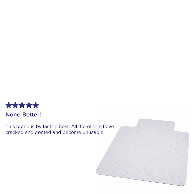 36  x 48  Big & Tall 400 lb. Capacity Carpet Chair Mat with Lip