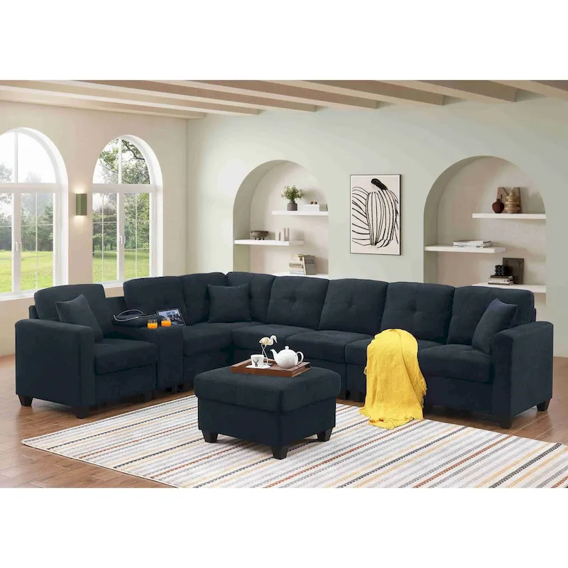 Velvet Modular Sectional Sofa