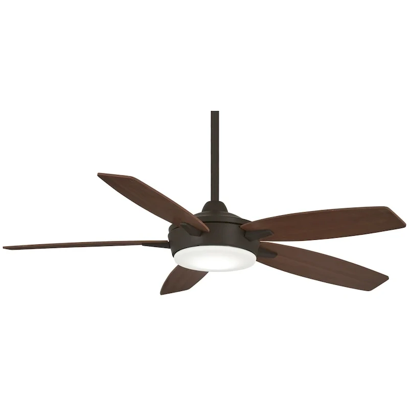 Minka Aire Espace Oil Rubbed Bronze 5 Blade 52 Inch LED Ceiling Fan