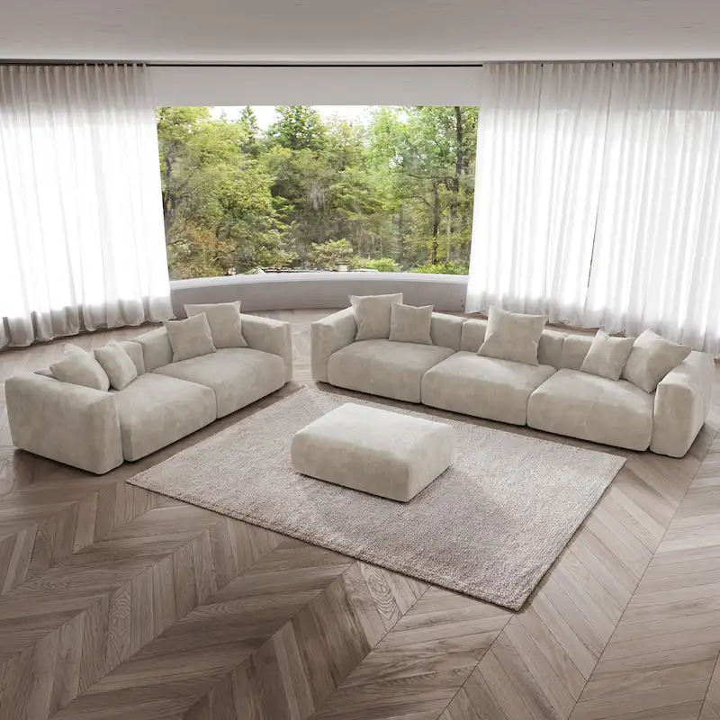 3PCS Modern Couch Set Living Room Furniture Set